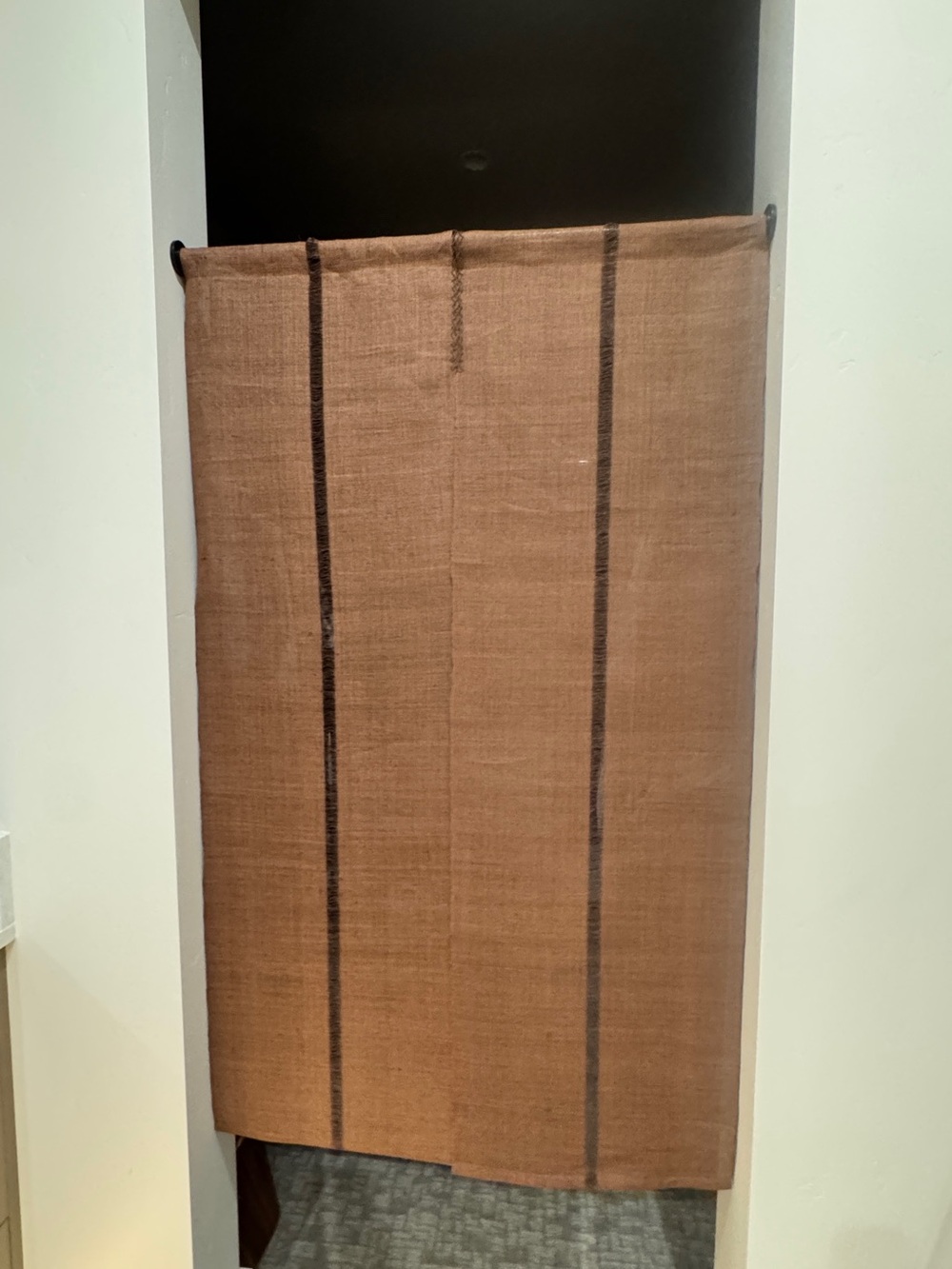 Japanese Noren Curtain - IONO Ramie - Plain Brown